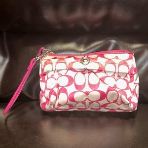 Pink Coach Wristlet